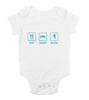Eat sleep skate tisort bebek body tulum on3
