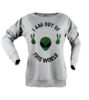 Out of this world tisort kadin sweatshirt on3