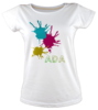 Paint splash tisort kadin tshirt on3