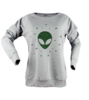 Uzayli alien chill tisort kadin sweatshirt on3