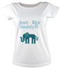 Just like daddy tulum kadin tshirt on3