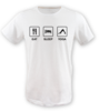 Eat sleep yoga tisort erkek tshirt on3