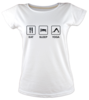 Eat sleep yoga tisort kadin tshirt on3