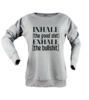 Inhale exhale tisort kadin sweatshirt on3