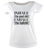 Inhale exhale tisort kadin tshirt on3