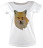 Low poly tilki tisort kadin tshirt on3