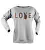 Love peace tisort kadin sweatshirt on3