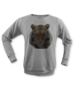 Low poly kaplan tisort erkek sweatshirt on3