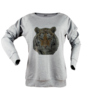Low poly kaplan tisort kadin sweatshirt on3