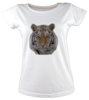 Low poly kaplan tisort kadin tshirt on3