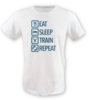 Eat sleep train tisort erkek tshirt on3