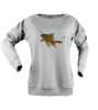 Low poly balik tisort kadin sweatshirt on3