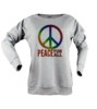 Peace for all rainbow tisort kadin sweatshirt on3