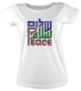 Shalom salaam peace tisort kadin tshirt on3