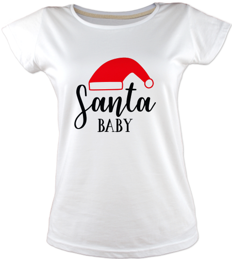 Santa-baby-tisort-kadin-tshirt-tasarla-on3