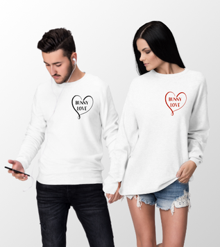 Bunny Love Valentines Day Sweatshirt