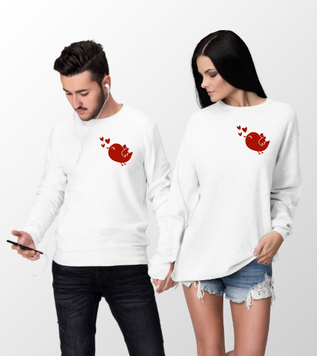 Aşk-ı kuş Çift Sweatshirt Kombini