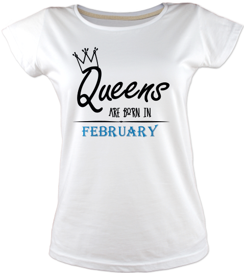 Queens-are-born-in-february-kadin-tshirt-tasarla-on3