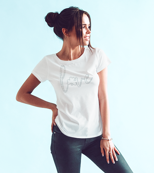 Love-clover-tisort-kadin-tshirt-tasarla-on3