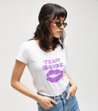 Team Bride Kiss T-shirt