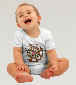 Mandala baby bodysuit