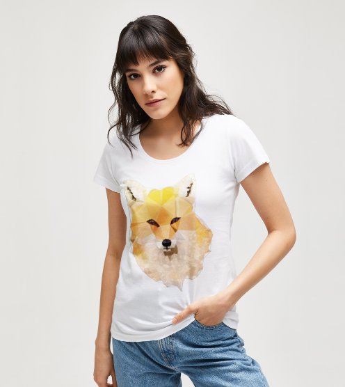 Low-poly-tilki-tisort-kadin-tshirt-tasarla-on3