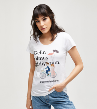 Tişört Gelin Olmuş Gidiyorum - Bekarlığa Veda - Kına