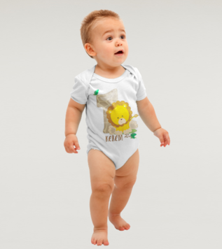 1 years old lion Baby Body Suit