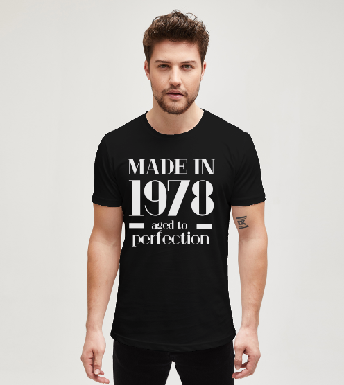 Aged-to-perfection-siyah-tisort-erkek-tshirt-tasarla-on3