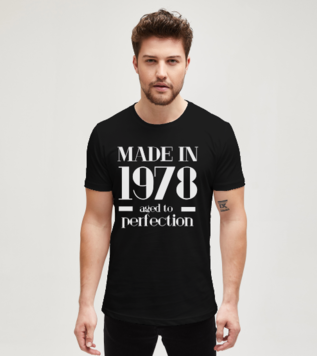Aged To Perfection Black T-shirt