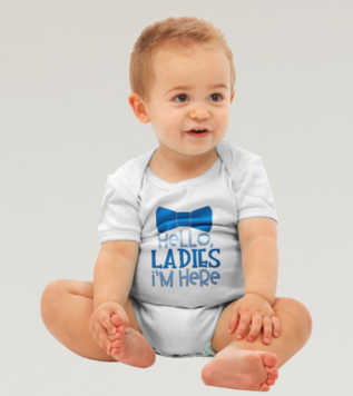 Hello Ladies Baby Onesie