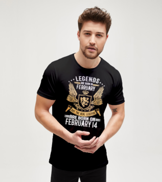 Real Legends Born on February T-shirt