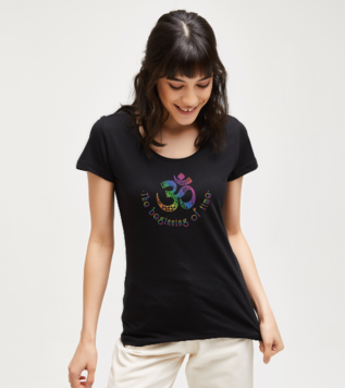 Om Meanings Black T-shirt