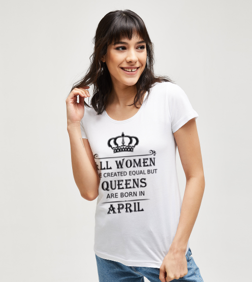 Queens-are-born-in-tisort-kadin-tshirt-tasarla-on3
