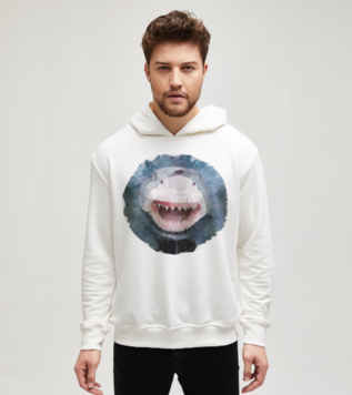 Low Poly Köpekbalığı Sweatshirt