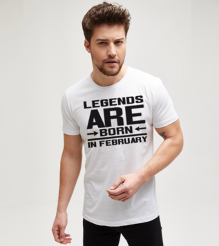 Legends are born in Tshirt