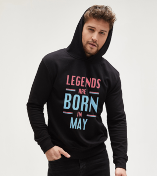 Legends are Born in May Sweatshirt En1