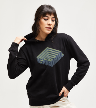 Istanbul Fractal Black Sweatshirt