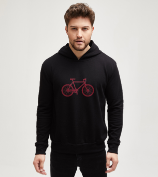 Pedal Sevdası Siyah Hoodie