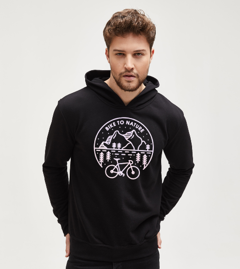 Bike-to-nature-siyah-sweatshirt-kapusonlu-sweatshirt-tasarla-on3