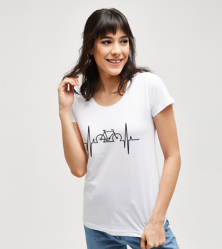 Electo Bike Beyaz T-shirt