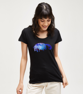 Watercolor Cat Design T-shirt