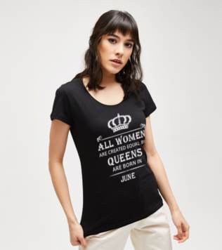 Queens are born in June T-shirt