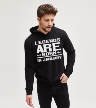 Legends are born in January Sweatshirt En