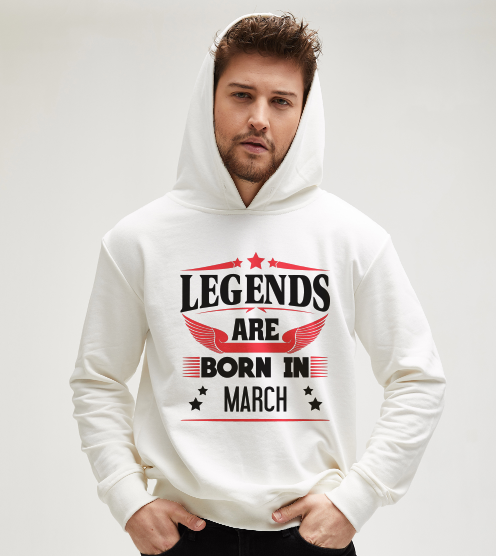 Legends-are-born-in-march-beyaz-sweatshirt-kapusonlu-sweatshirt-tasarla-on3