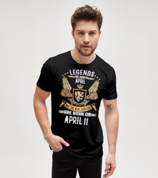 Real Legends Born in custom date Birhtday T-shirt