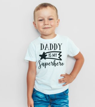 Super Hero Daddy Çocuk Tişört