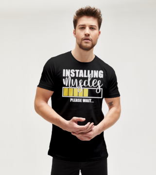 Installing Muscles T-shirt
