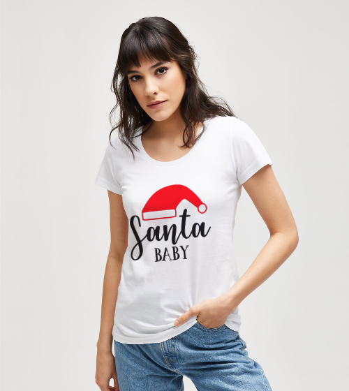 Santa-baby-tisort-kadin-tshirt-tasarla-on3