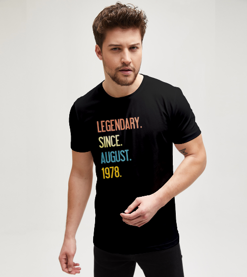 Legendary-since-august-tisort-erkek-tshirt-tasarla-on3